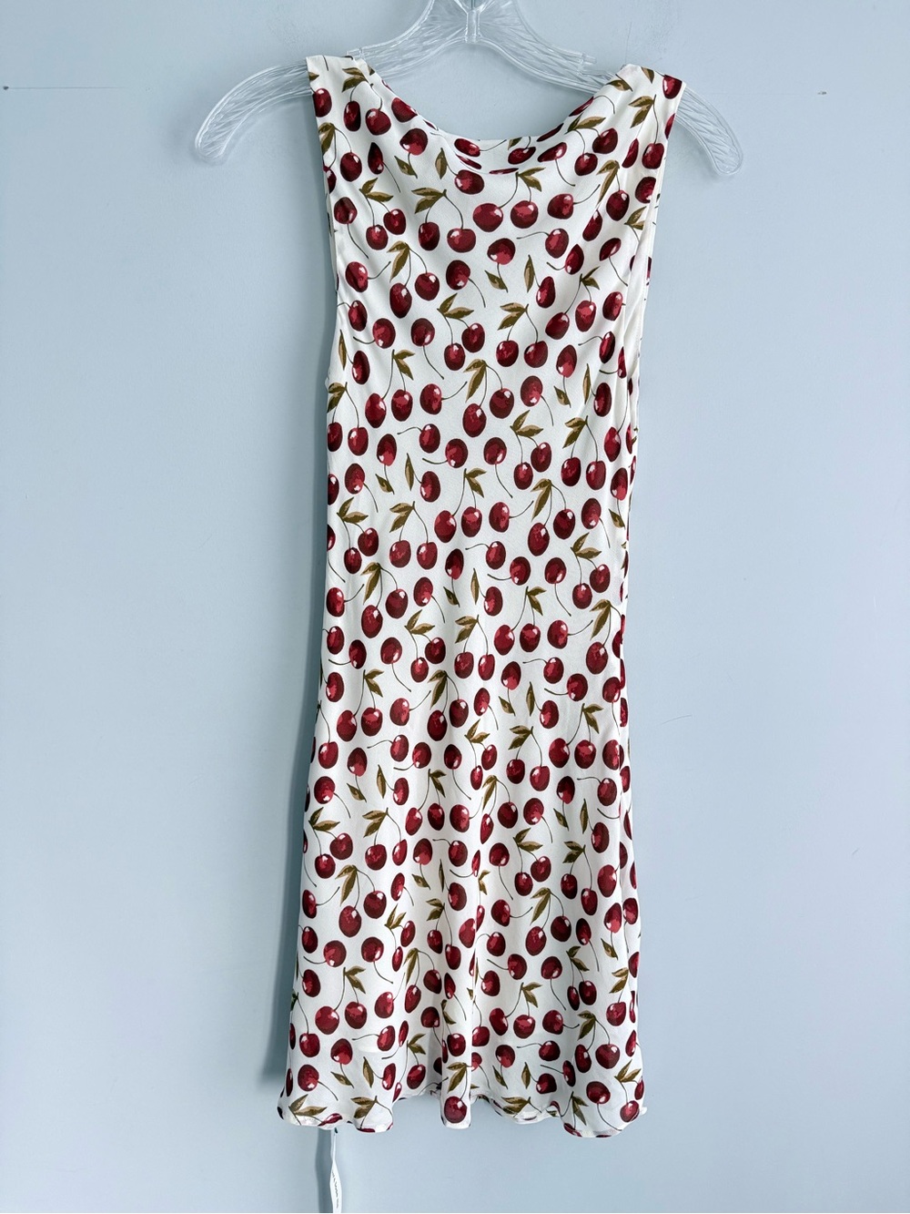 NWT Reformation Dale Dress XS Cheesecake Cherry Print Mini Cottagecore Coquette - Picture 7 of 16